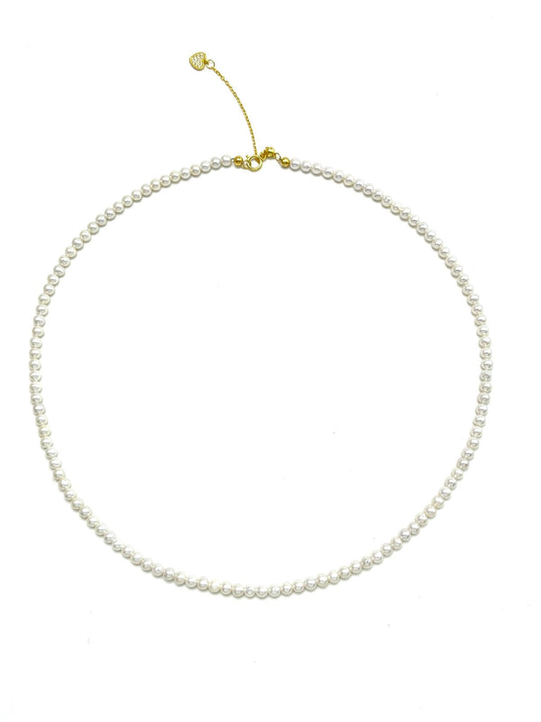 Cameo Pearl Necklace Mirrorring Kitty - Carameo Jewels