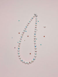 Freshwater Pearl Neckalce Mixed Gemstones - Carameo Jewels
