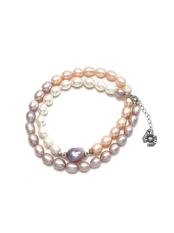 Natural Freshwater Baroque Pearl Necklace - Carameo Jewels