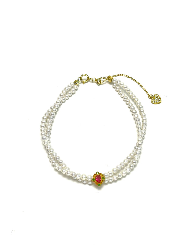 Premium Freshwater Pearl Bracelet 18K Gold - Carameo Jewels