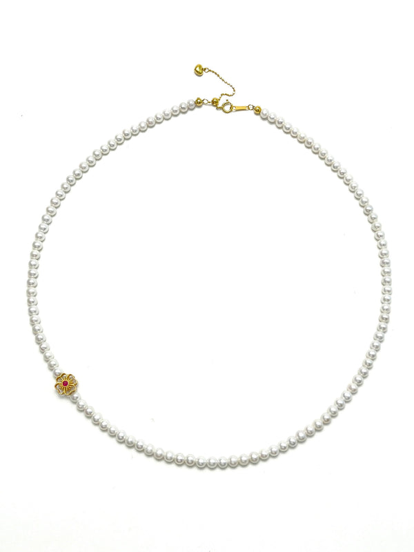 Premium Freshwater Pearl Necklace with 18K Gold - Carameo Jewels
