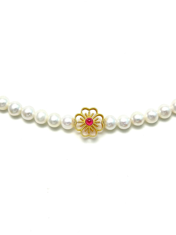 Premium Freshwater Pearl Necklace with 18K Gold - Carameo Jewels