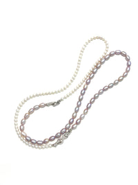 Twist Double Strand Freshwater Pearl Necklace - Carameo Jewels