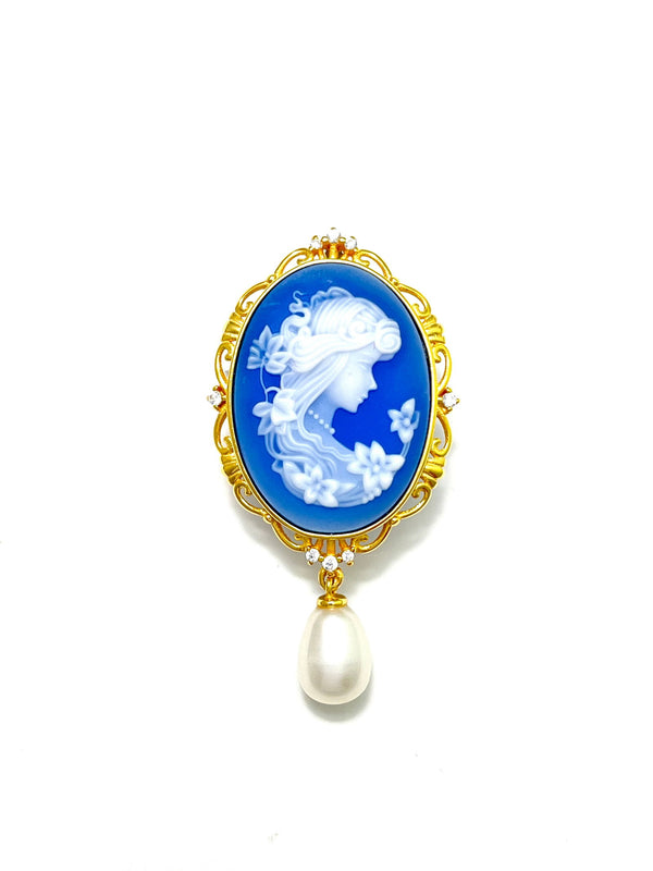 Versatile Cameo Pendant and Brooch Two in One - Carameo Jewels