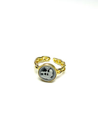 Zodiac Cameo Ring AQUARIUS - Carameo Jewels