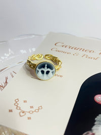 Zodiac Cameo Ring LIBRA - Carameo Jewels