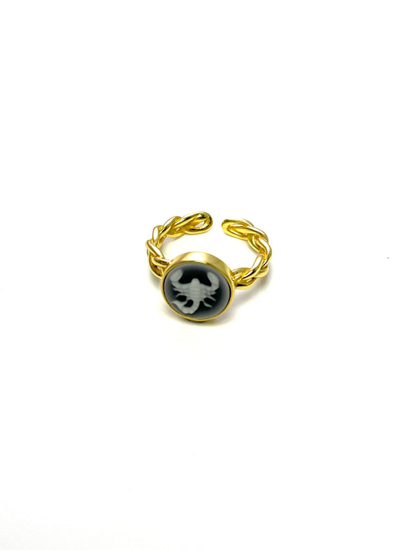 Zodiac Cameo Ring SCORPIO - Carameo Jewels